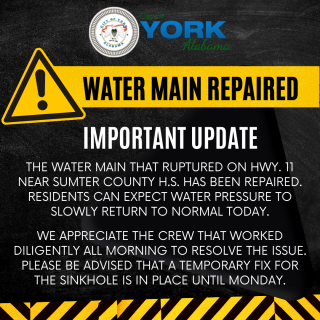 Water Main Repaired Flyer