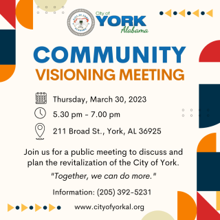 Community Visioning Meeting Flyer