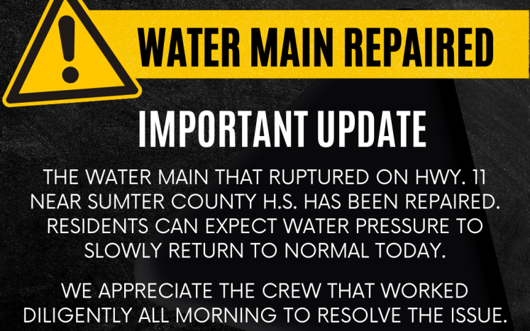 Water Main Repaired Flyer