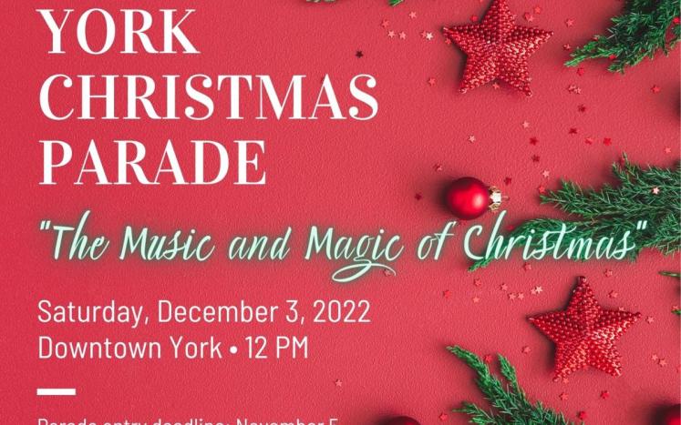 York Christmas Parade 2022 Flyer