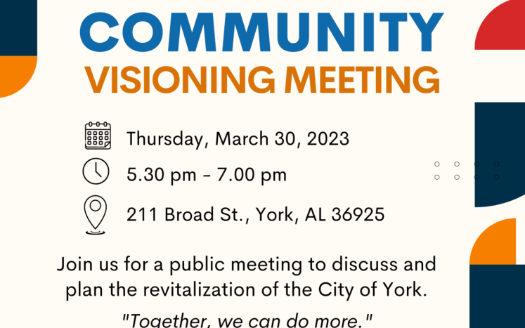 Community Visioning Meeting Flyer